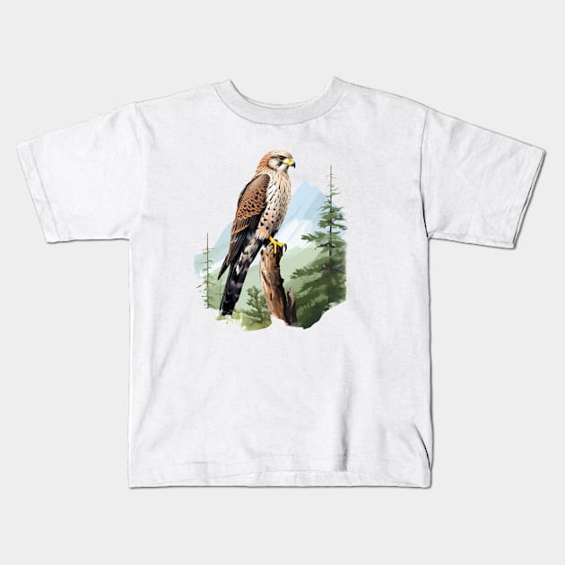 Kestrel Kids T-Shirt by zooleisurelife